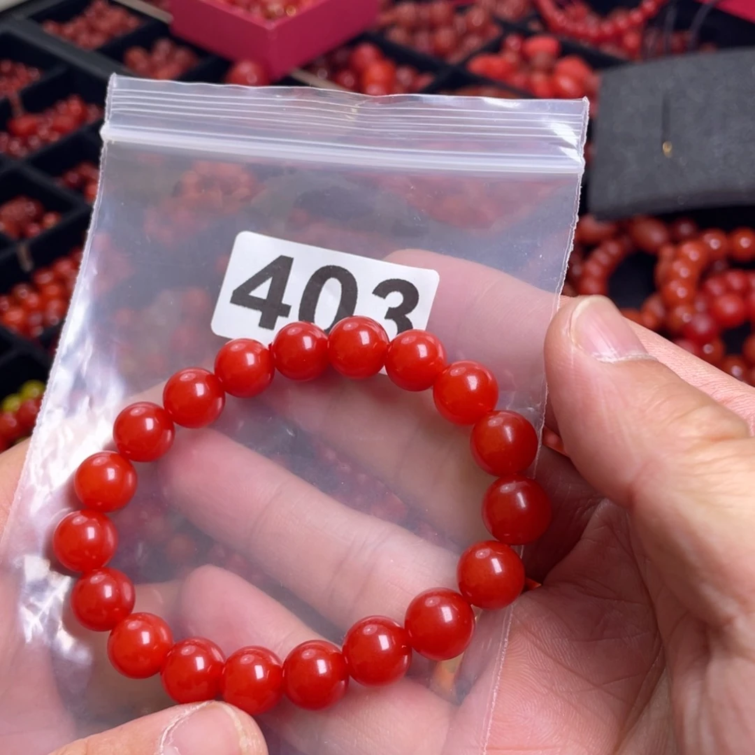 南红玛瑙手链未镶嵌t*