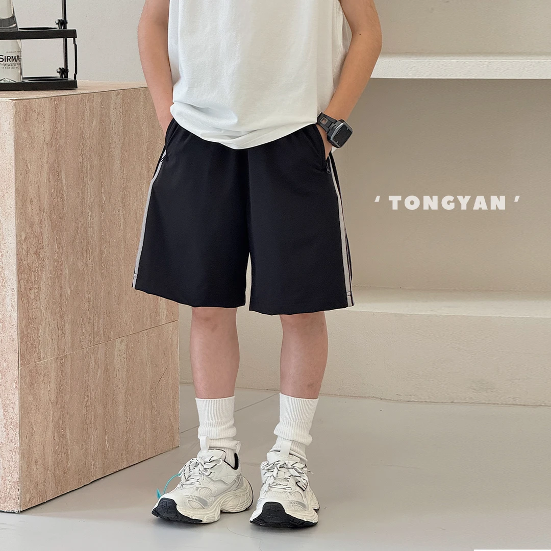 男童裤子夏装新款中大童速干五分裤儿童休闲裤薄款运动短裤58062