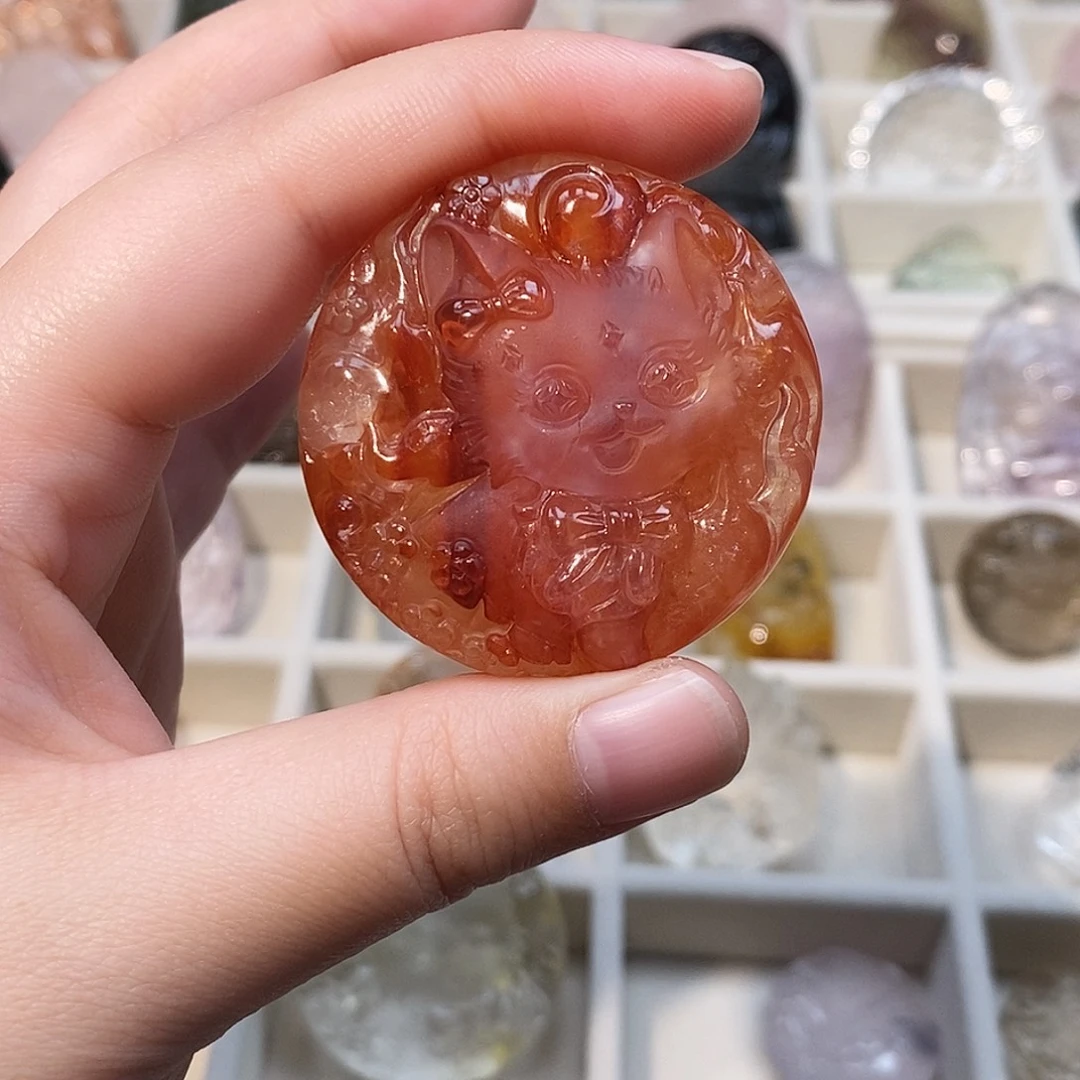 水晶颈饰未镶嵌红胶花