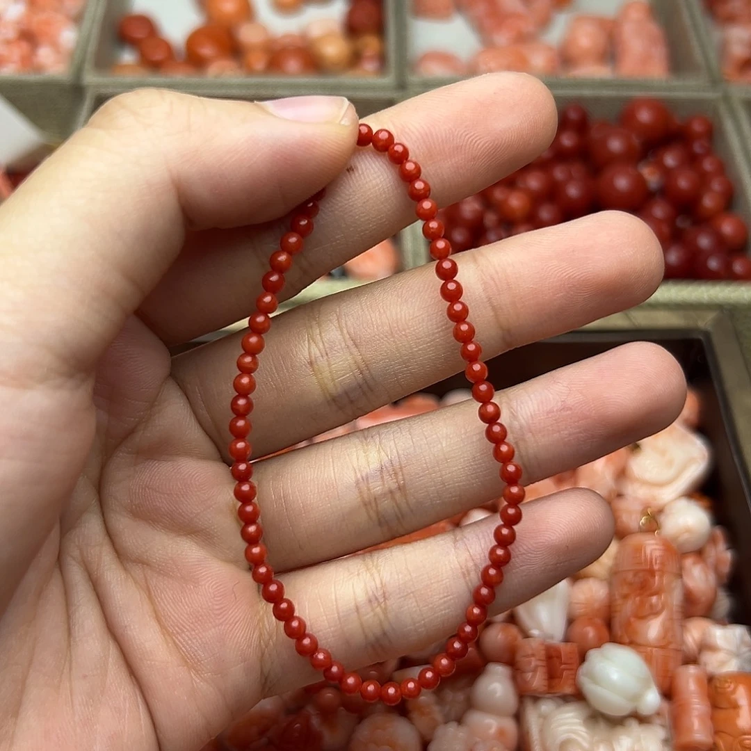 银S9252.8mm沙丁米珠手链手围备注