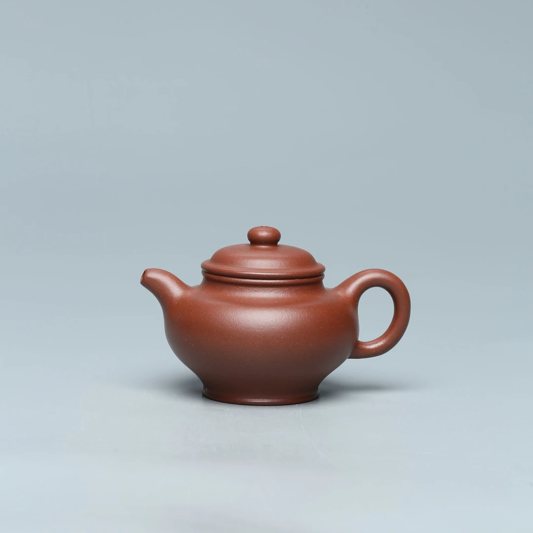 JTT54【范家壶庄】连春生 掇只【新】 大生红皮龙 210cc紫砂壶 青墨