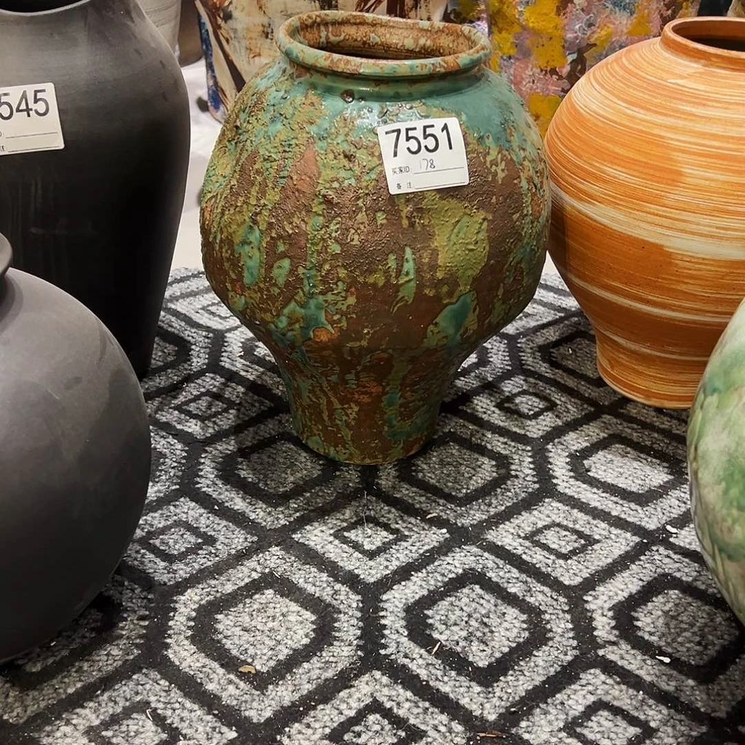 瓶梧**雨7551高29口10×11陶瓷花瓶无孔