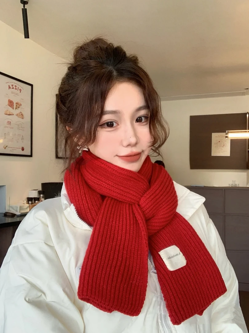 W链接-秋冬季高性价比围巾个性高级保暖显白情侣百搭加厚ins围巾