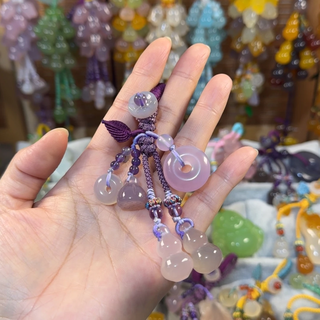 未镶嵌钥匙挂件玛瑙/玉髓