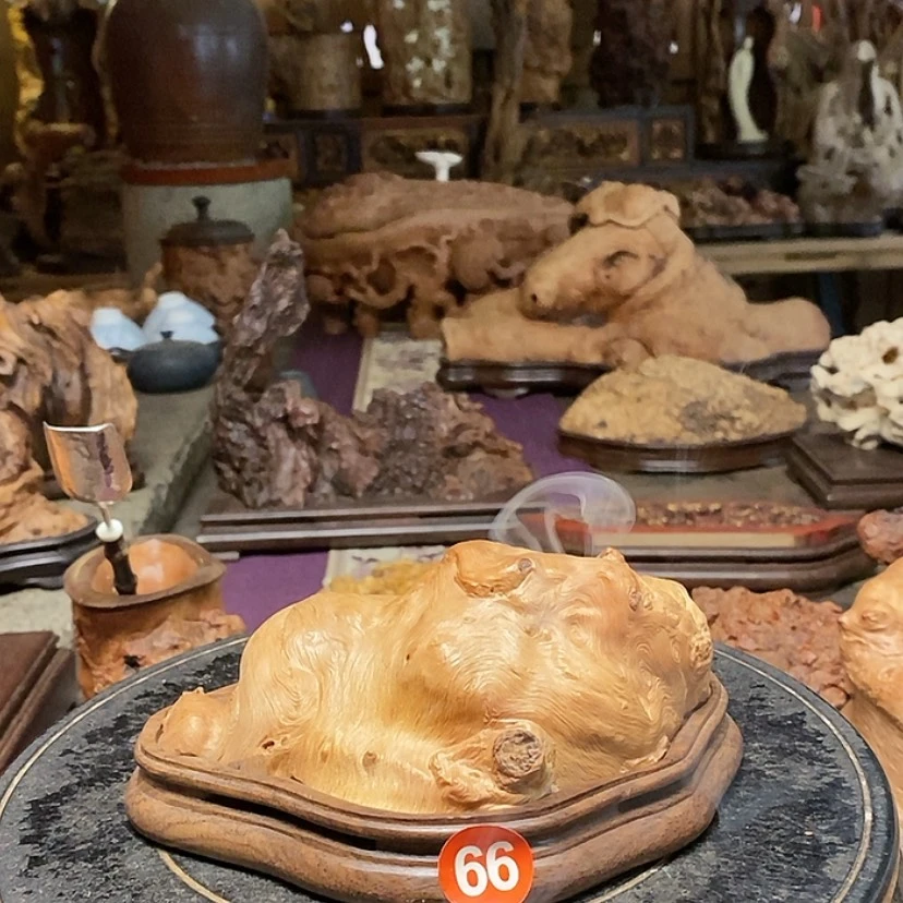 【闪购商品】66号荔枝木香炉工艺