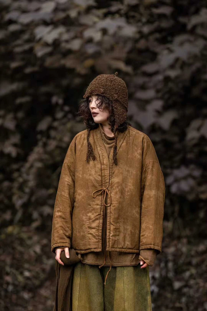 【大漂亮推荐】疯子张2025年新款双面穿棉衣#08573