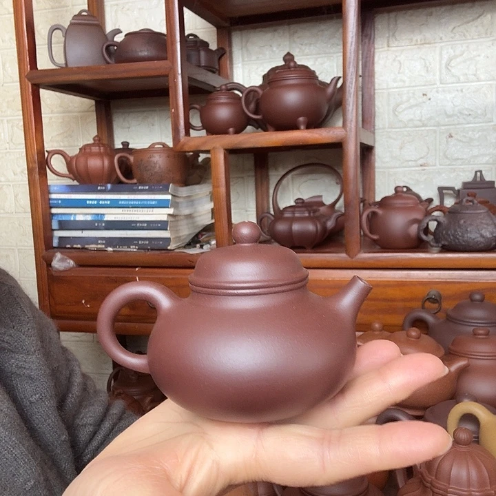 用***7紫砂茶壶容天200cc精工半手工