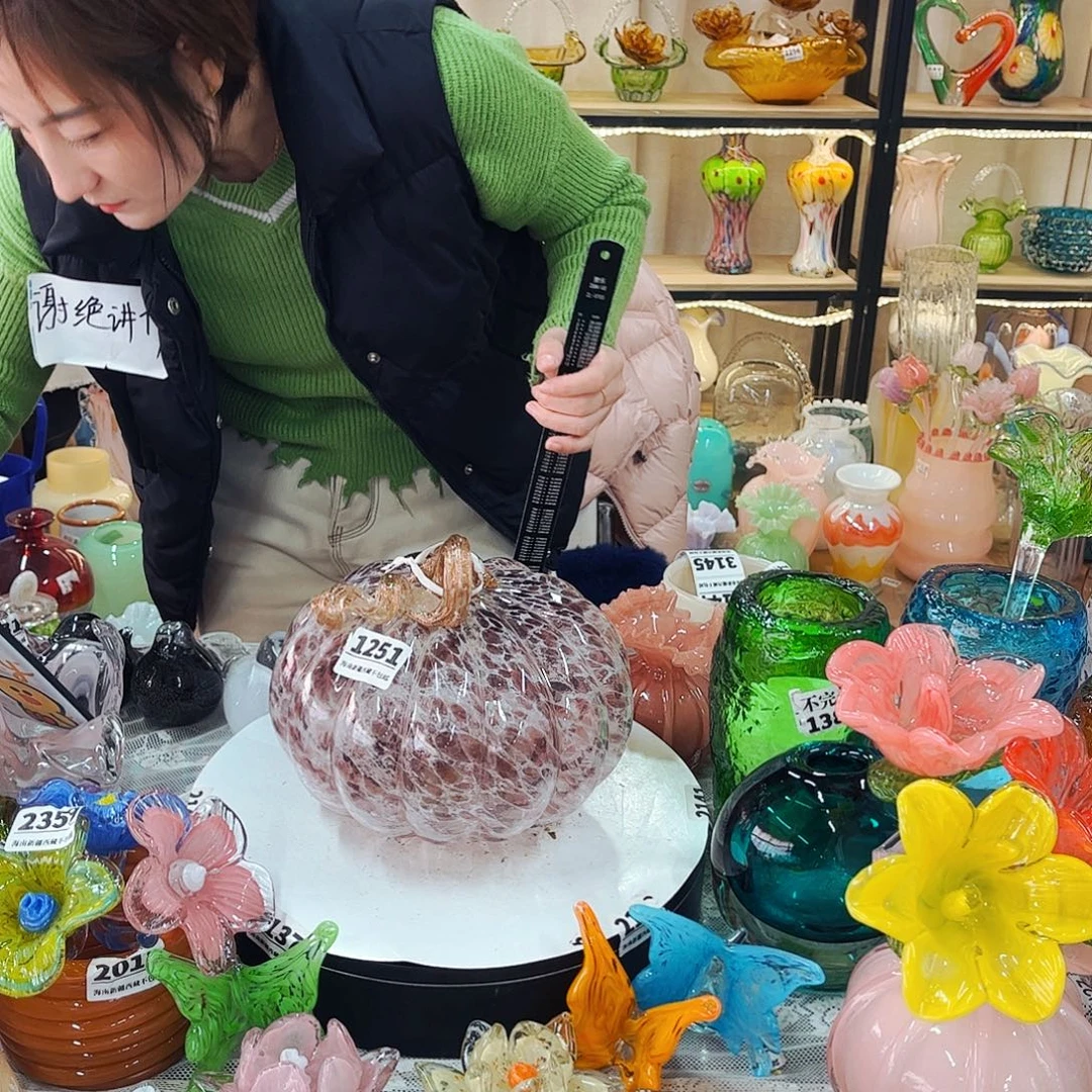 1251大南瓜 家悦琉璃工艺品不完美