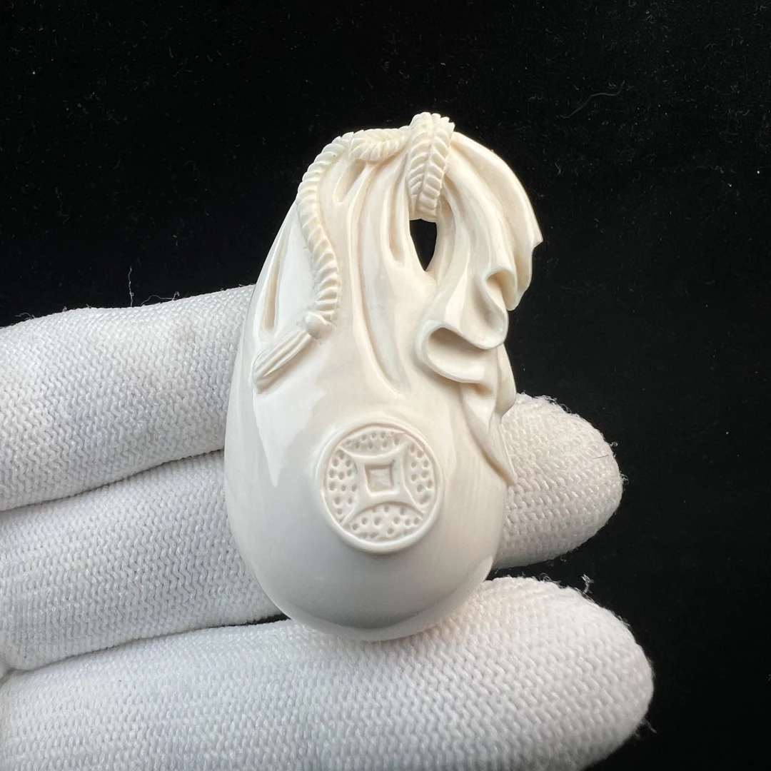 D2629天然猛犸牙28*53mm支持鉴定 假一罚四