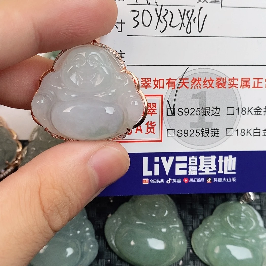 翡翠银S925镶嵌颈饰