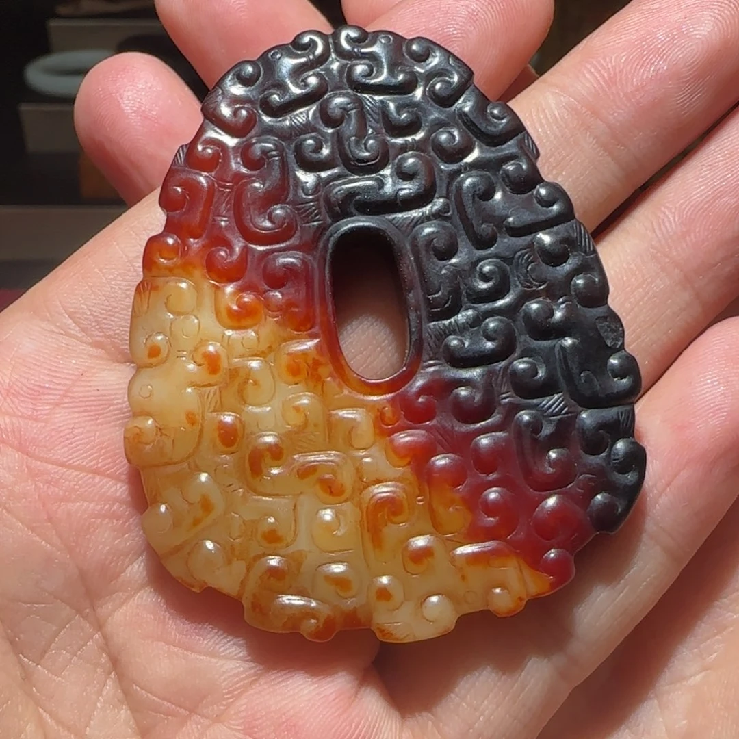 和田玉未镶嵌挂件