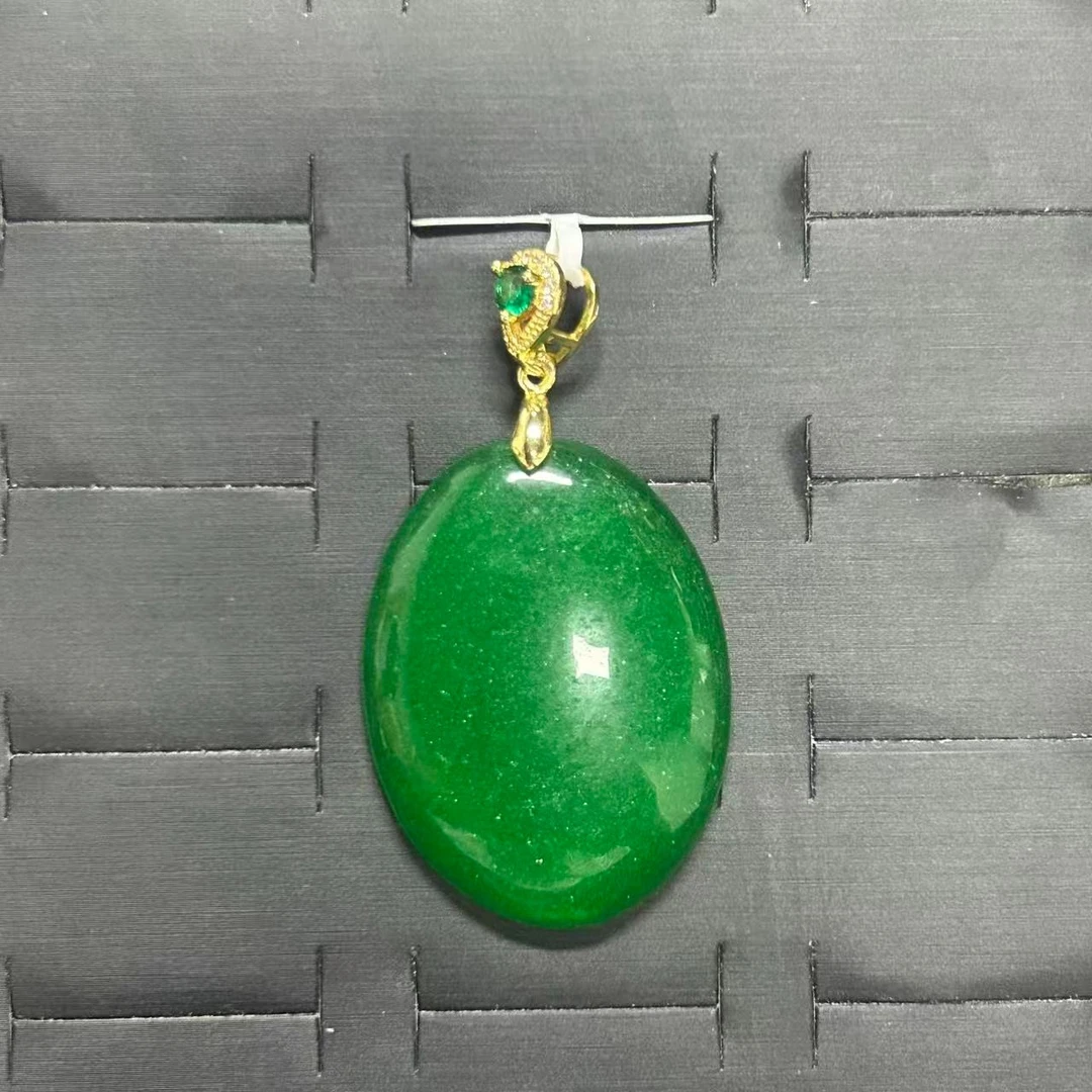 手链 绿翠色蛋面吊坠饰品