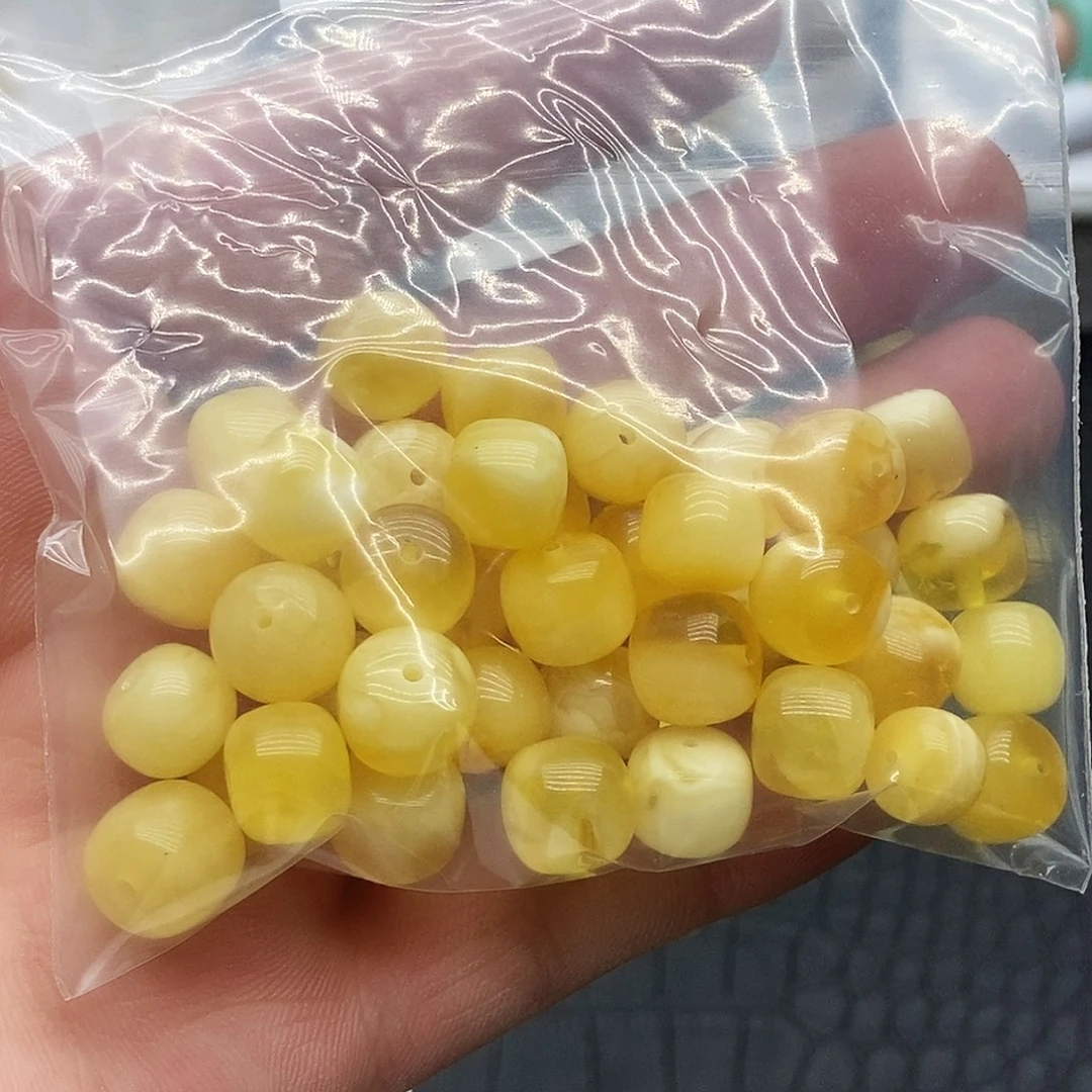 未镶嵌蜜蜡珠宝奇石十毫米微瑕老型1颗