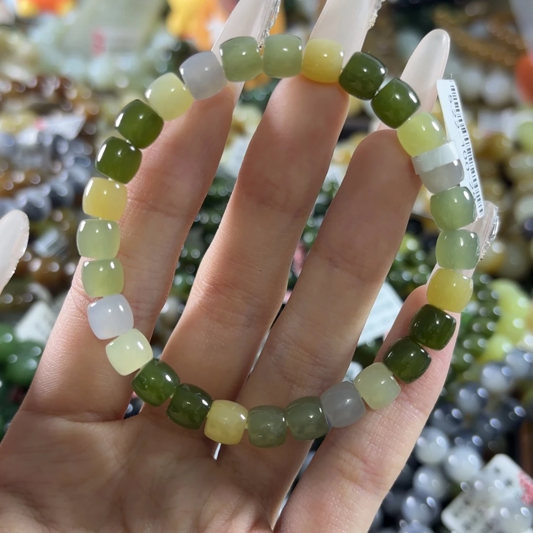 和田玉未镶嵌手链254