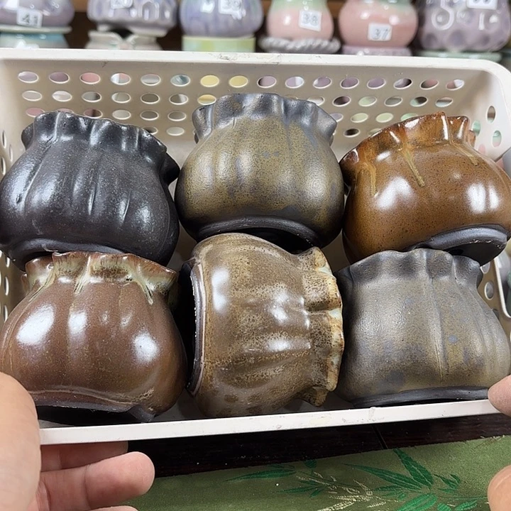 红陶量货/口高深浅搭配发6