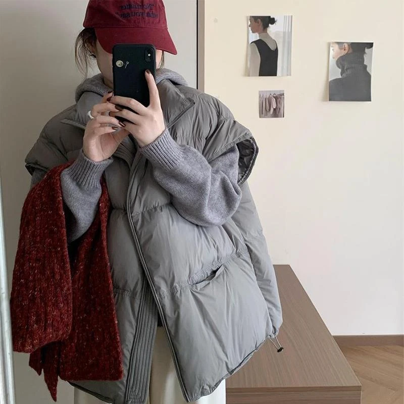 今年流行的爆款马甲2025秋冬季保暖棉服时尚洋气立领无袖马夹外套