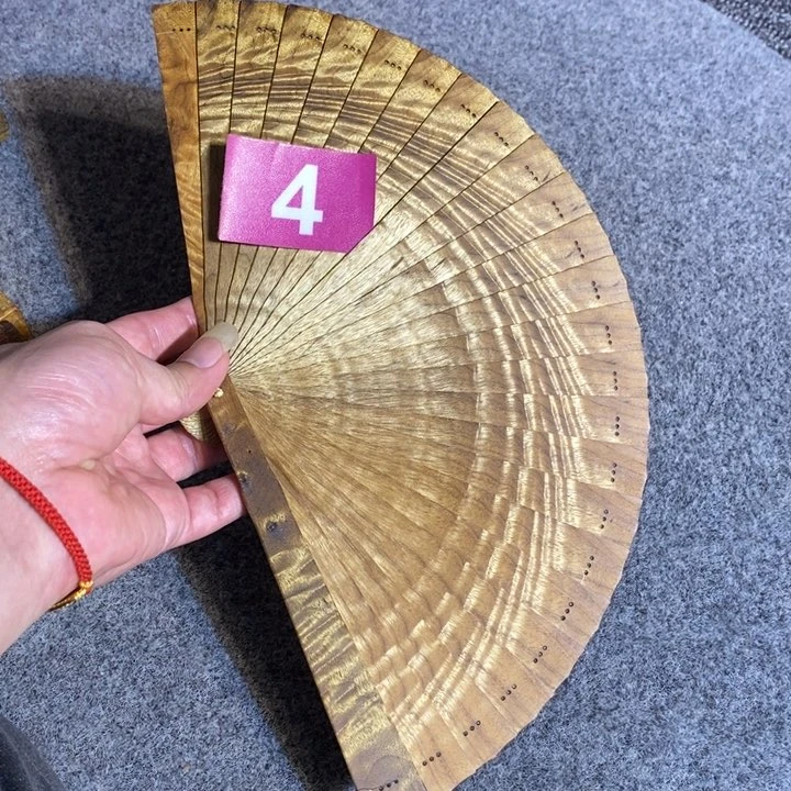金丝楠小***会金丝楠木扇子扇子