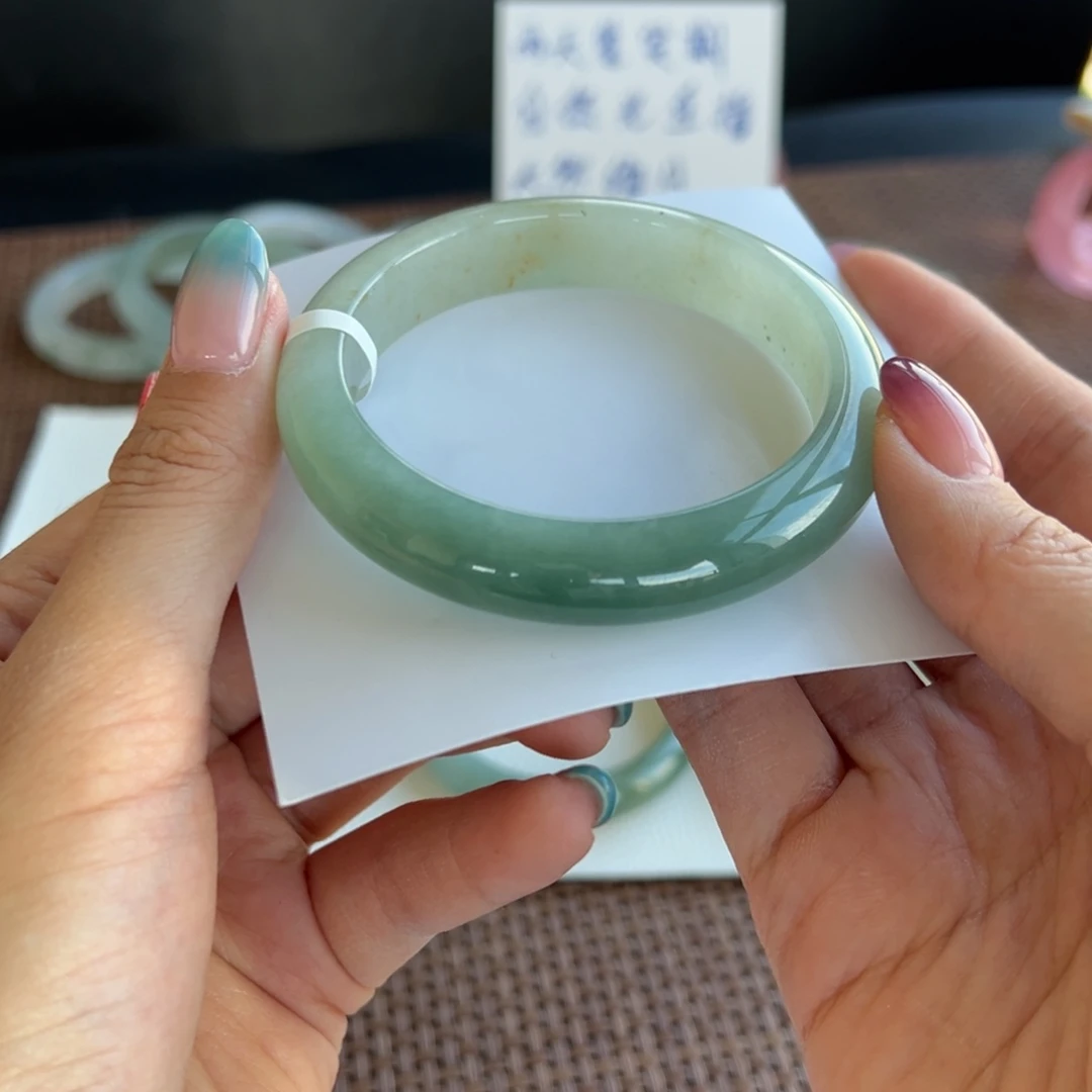 翡翠未镶嵌手镯21号 56.2