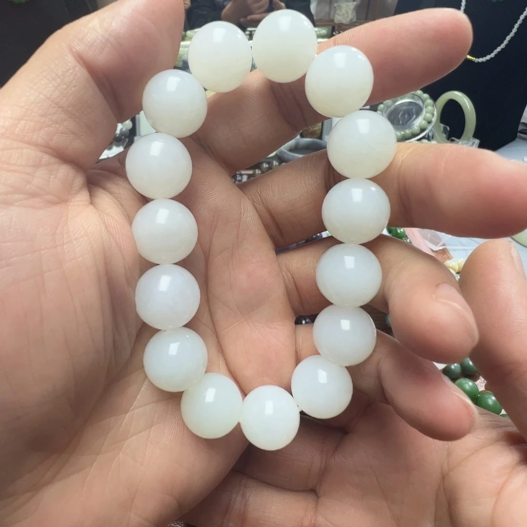 慧***和田玉（白玉）未镶嵌手串
