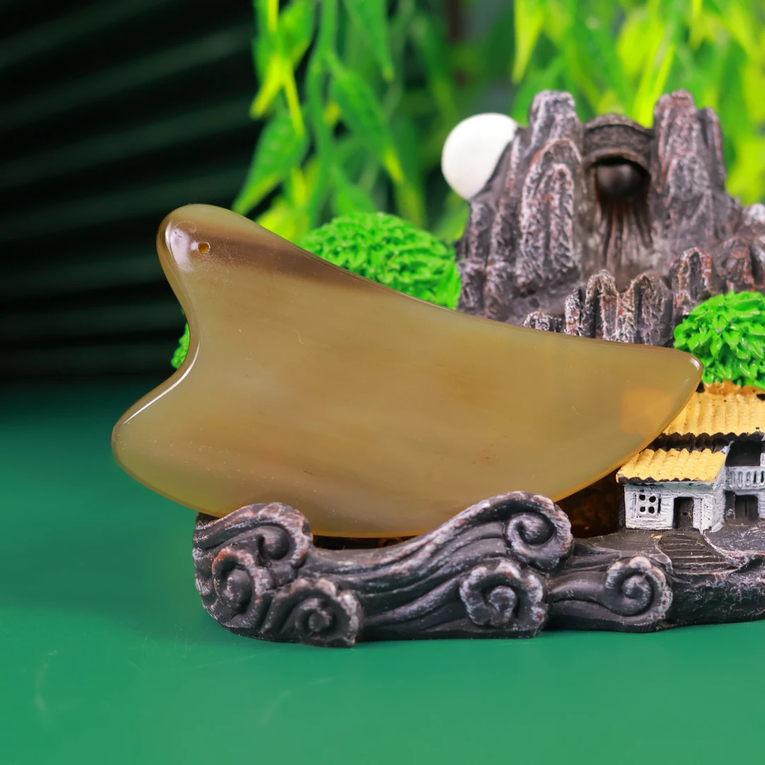 【熹岳承光】手工正宗牦牛角薄刮板面部身体按摩疏通