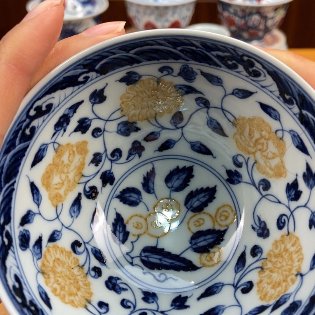 手绘现代茶具非古董