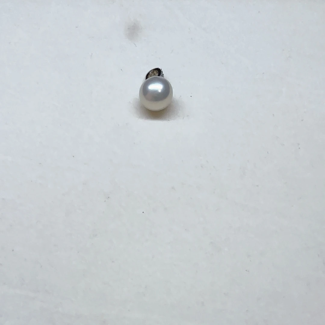 淡水珍珠银S925镶嵌吊坠(不含链)