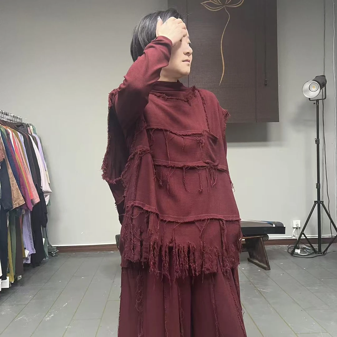 设计款亚麻背心-如一I26