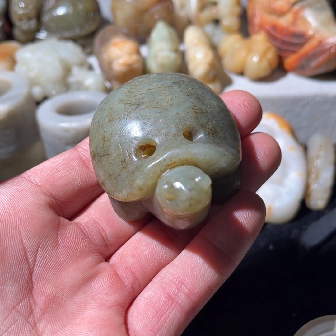 和田玉未镶嵌挂件