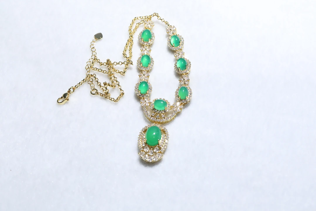 TYXL749绿翡翠项链款