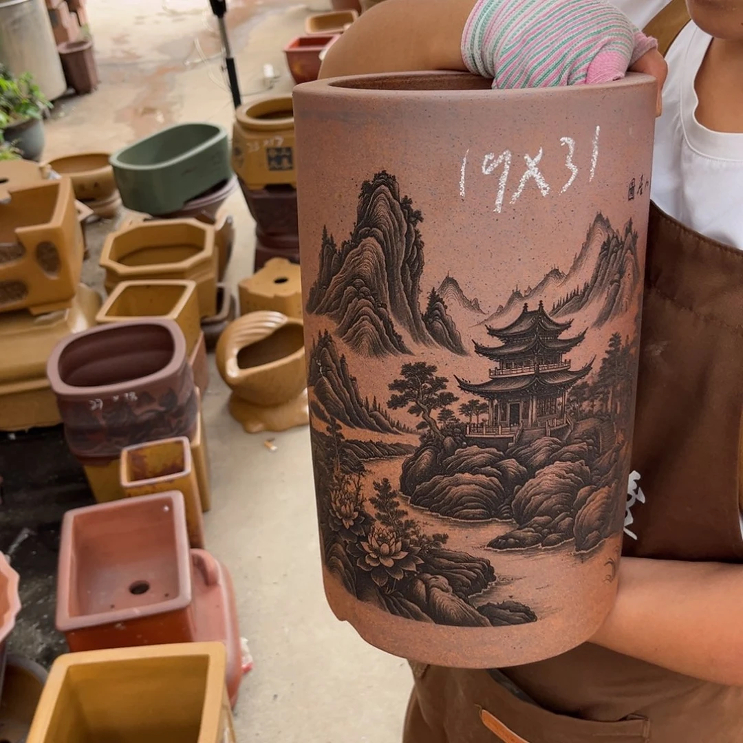 花盆紫砂盆景艺术