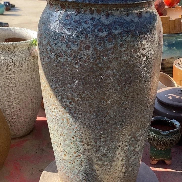 花盆紫砂口21高度41羽毛色