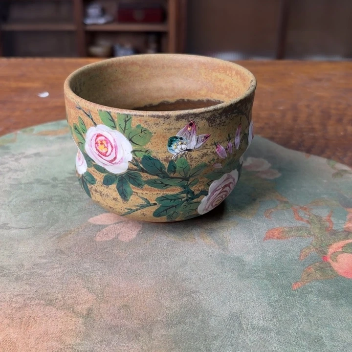 柴烧纯手工手绘陶瓷