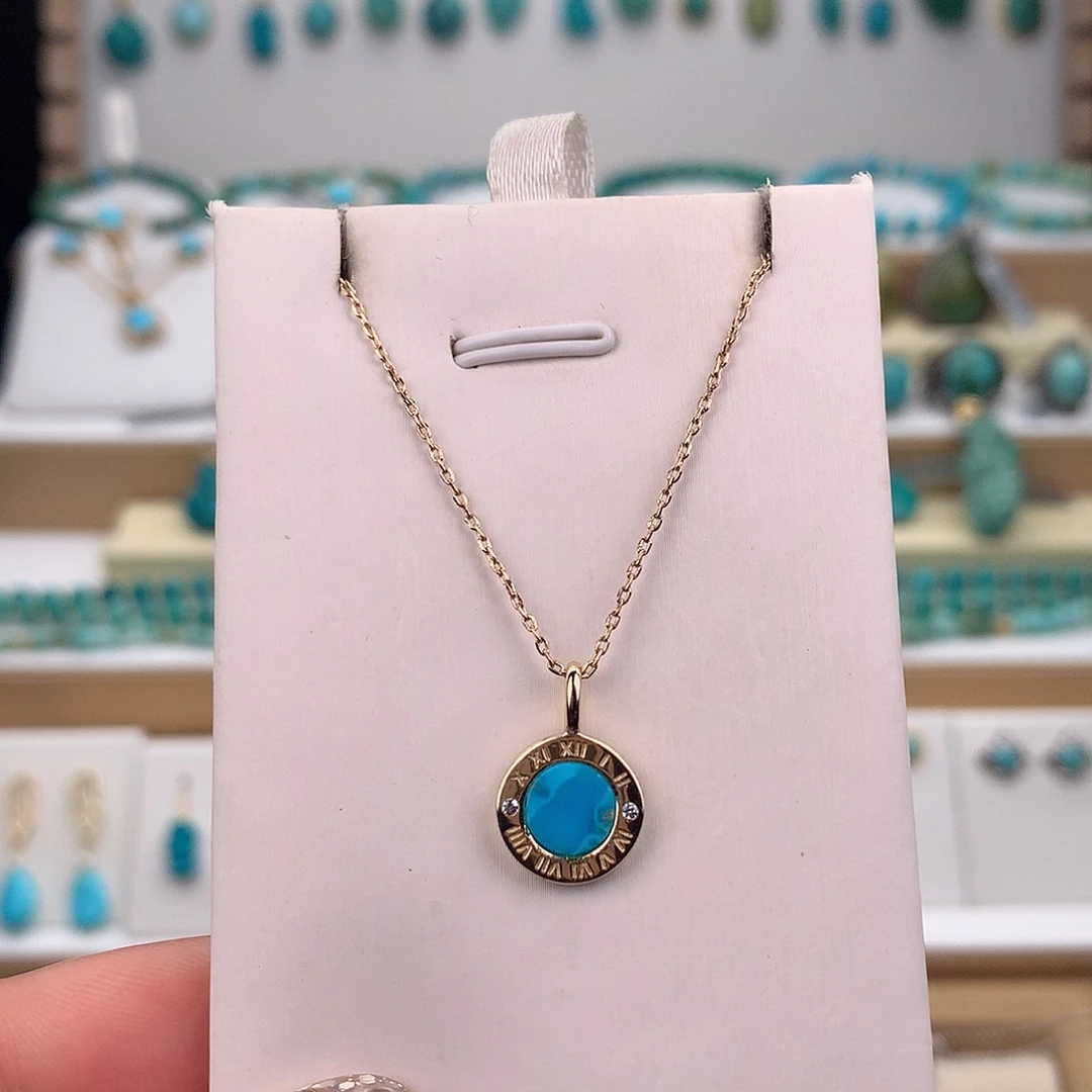 绿松石未镶嵌吊坠(不含链)