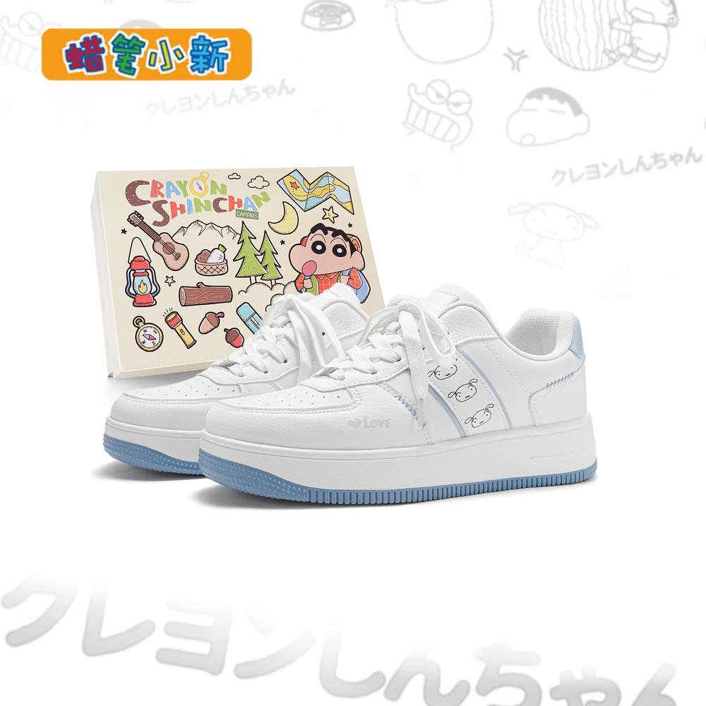 蜡笔小新鞋子男款爆款2025新款秋季透气欧若风板鞋时尚情侣休闲鞋