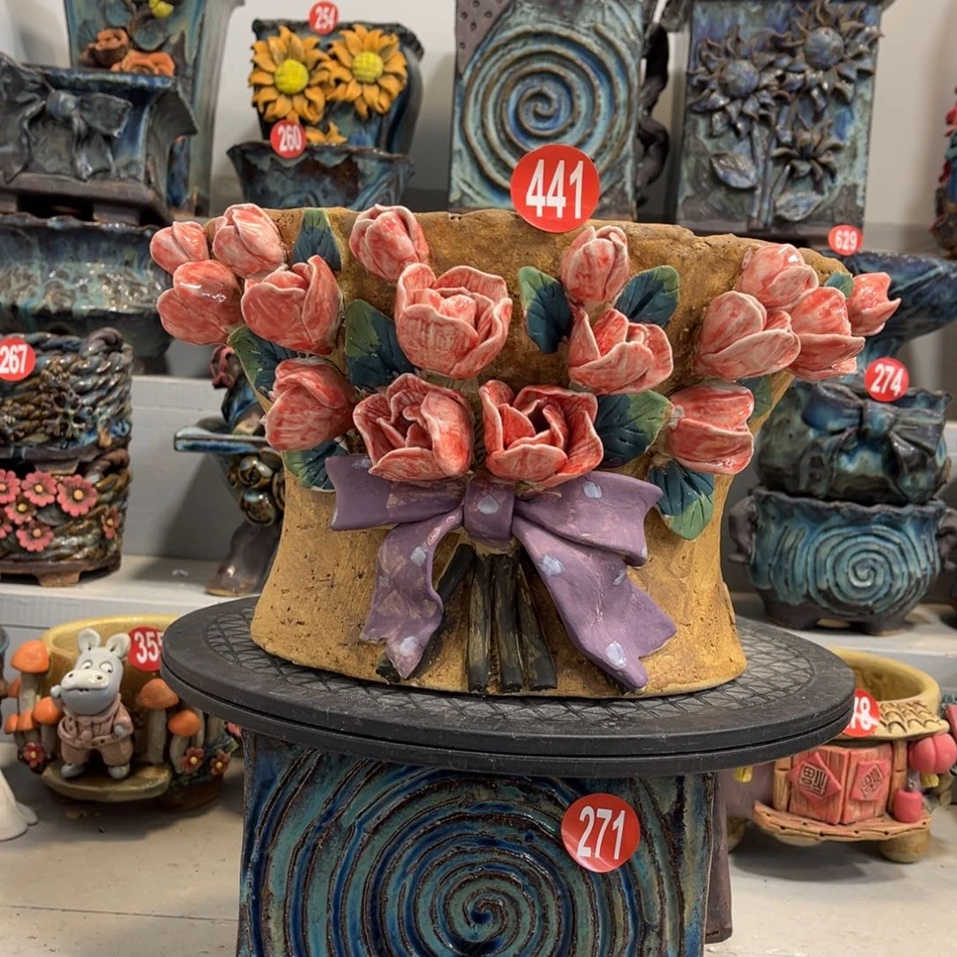 陶瓷微瑕441号陶然花盆新年福利