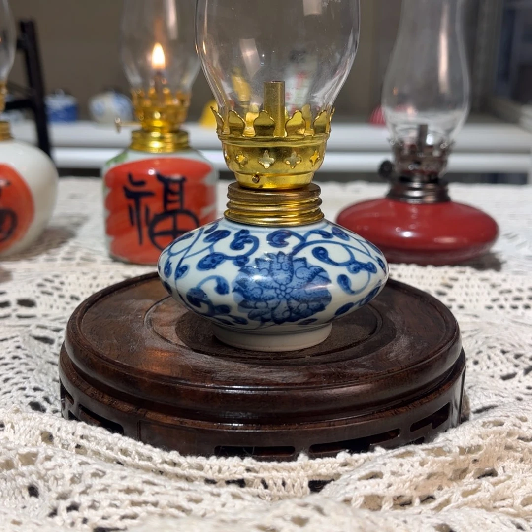 摆件景德镇陶瓷香薰灯