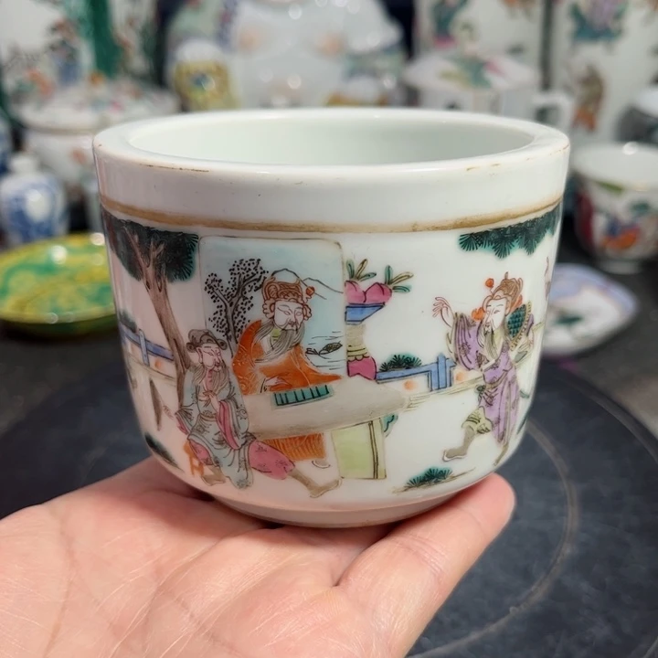 紫砂茶叶罐粉彩8888888888