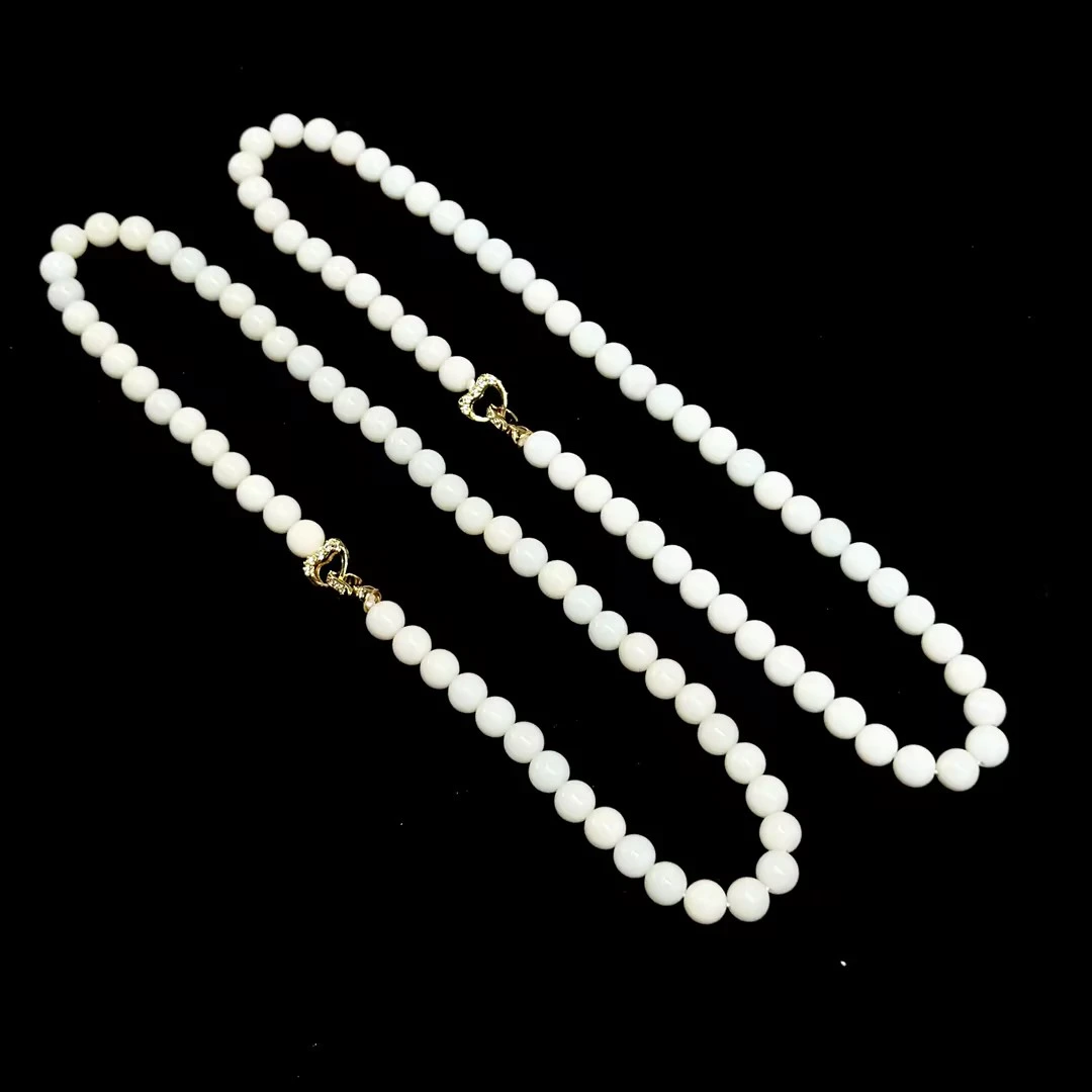 【CH】和田玉米达料项链-约8mm（多样性发其一）