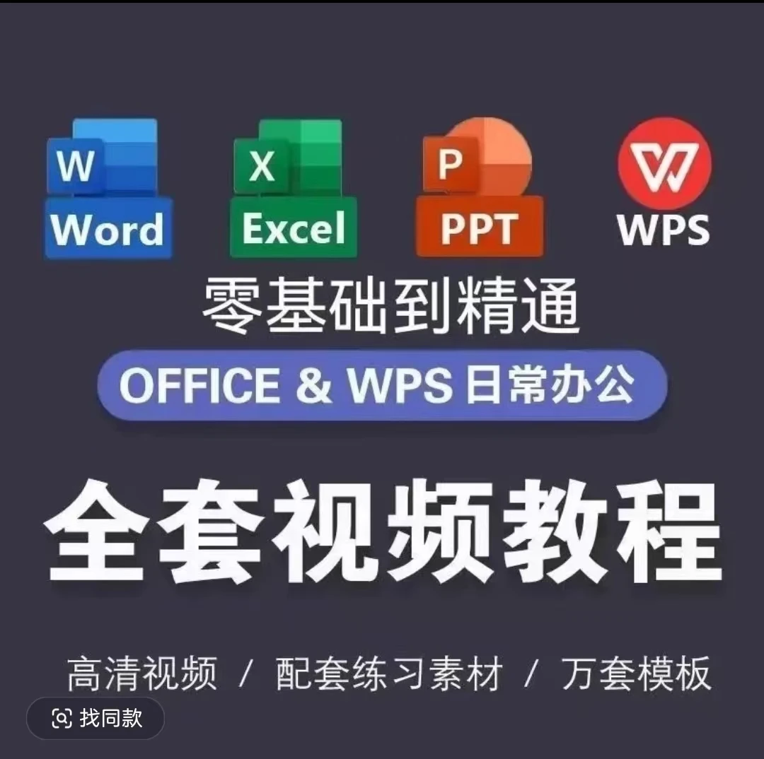 Excel/Word/PPT精通视频教程零基础