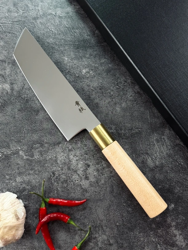054日式切片刀家用锋利切肉刀具厨房厨师专用菜刀