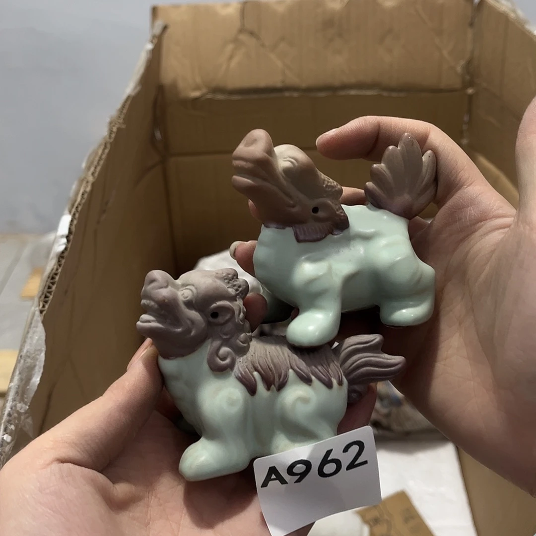 瓷片茶摆件工艺品摆件666