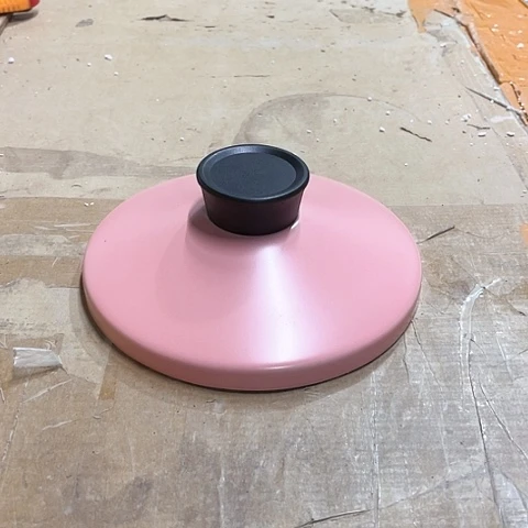 微瑕，不能明火，口径19厘米，粉