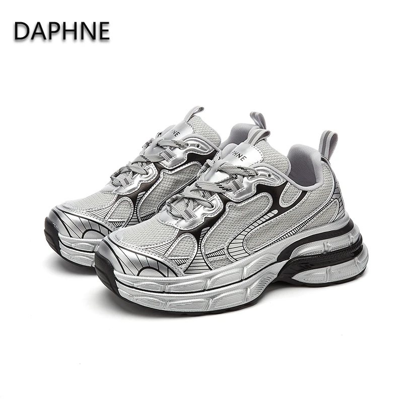 达芙妮厚底老爹鞋2025新款春季复古运动休闲鞋内增搞时尚百搭女鞋