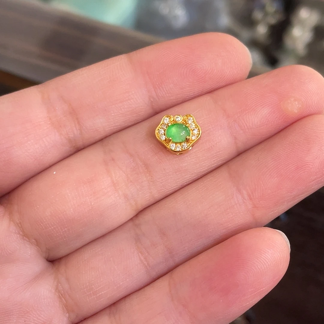 翡翠银S925镶嵌颈饰