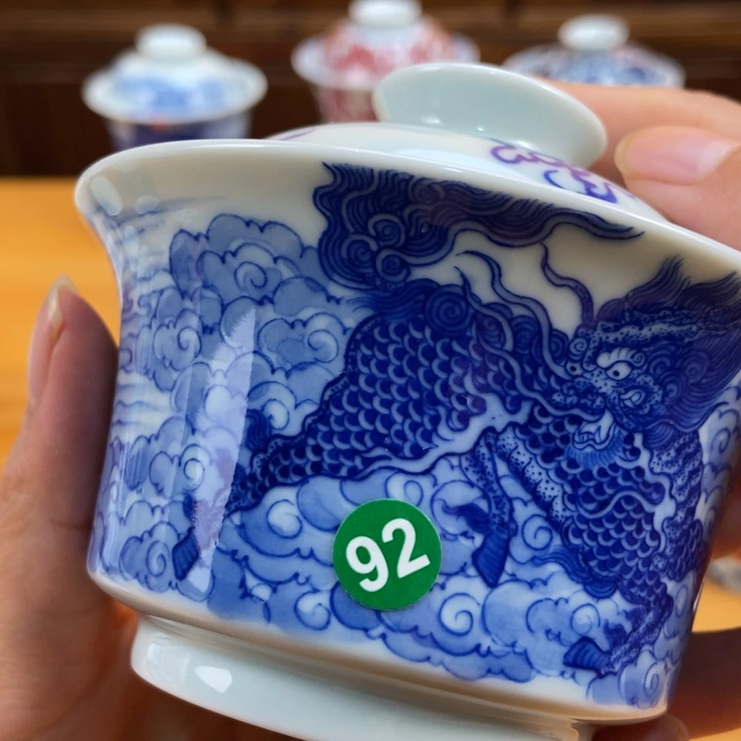 手绘现代茶具非古董