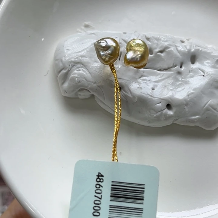 银S925镶嵌耳饰海水珍珠37号