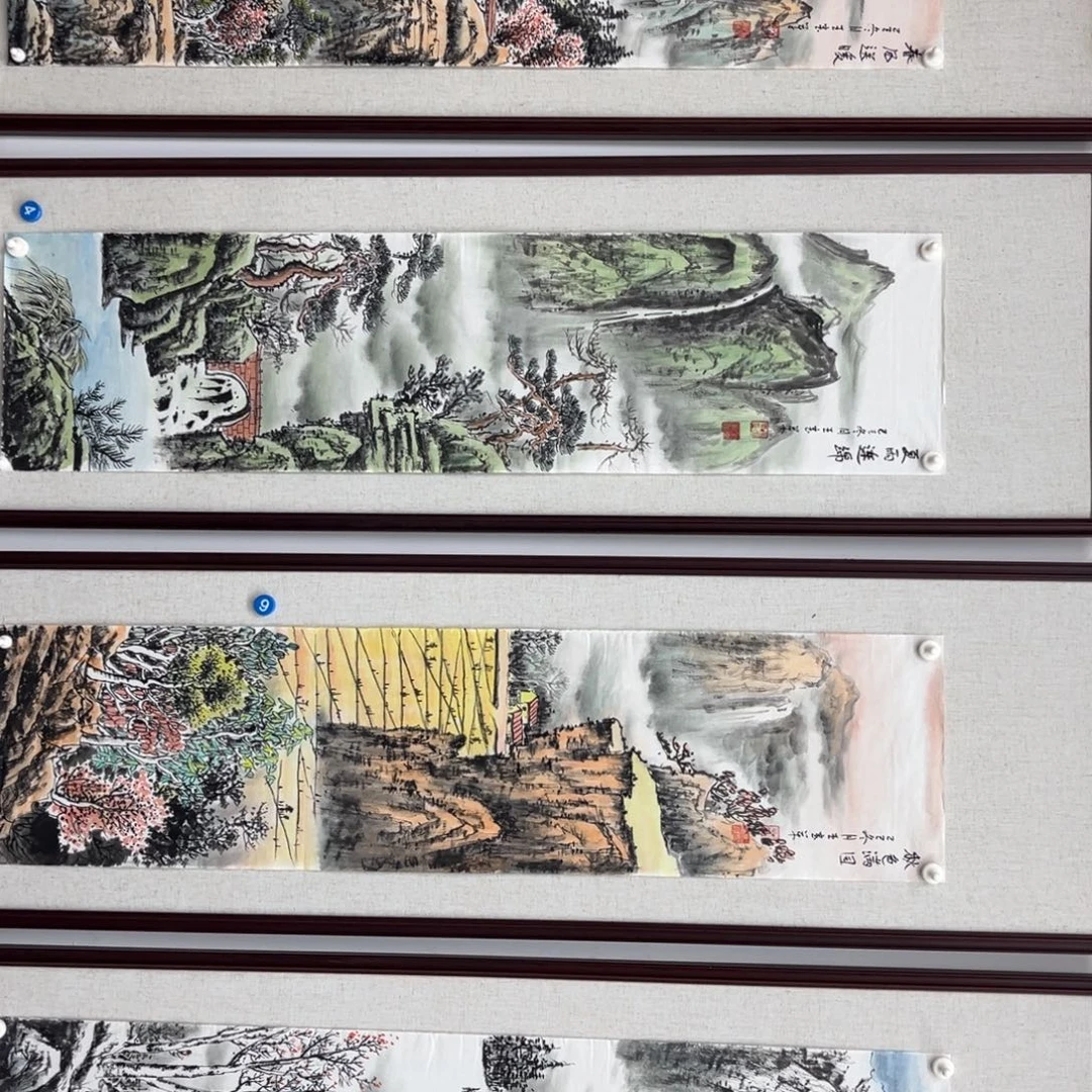 国画绘画作品多次参加全国