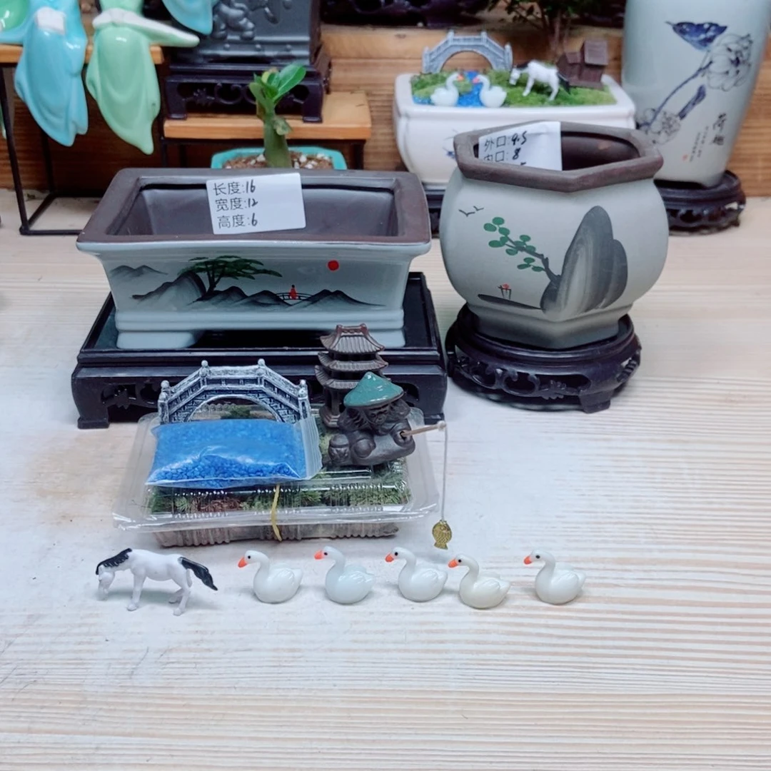 瓷片陶瓷花盆陶瓷艺术