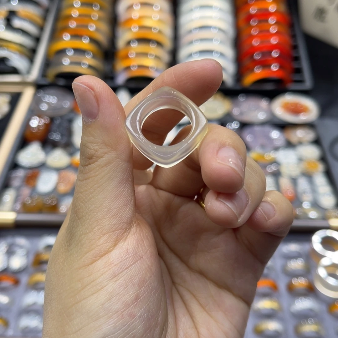 玛瑙/玉髓未镶嵌戒指