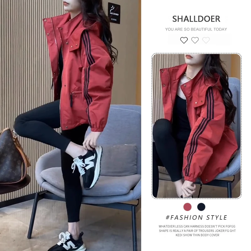 洋气休闲短外套爆款冲锋衣2026秋冬新款短款夹克小个子女装上衣